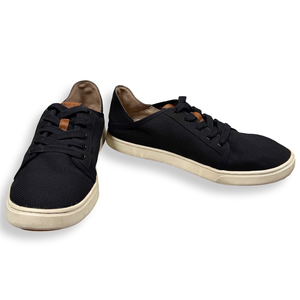 OluKai Pehuea Li Black Mesh Lace Up Sneakers Womens 11 Lightweight Walking Shoes